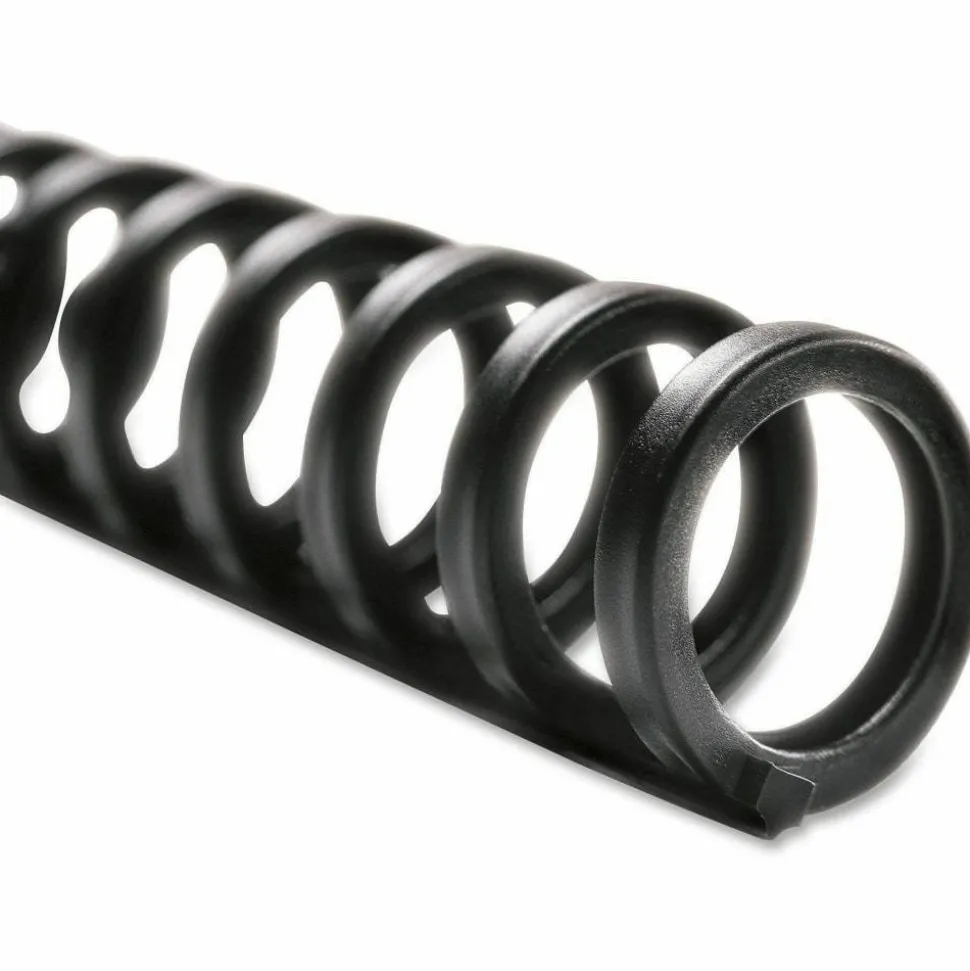 GBC ProClick Binding Spines, 5/16", 45-Sheet Capacity, Black, Pack Of 25