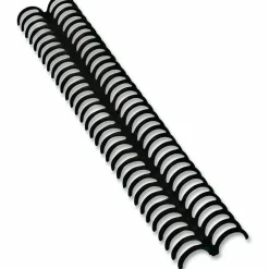 GBC ProClick Easy Edit Spines for 11 x 8.5 Documents, 32 Rings, 0.31" (45-Sheet) Capacity, Black, 100/Box