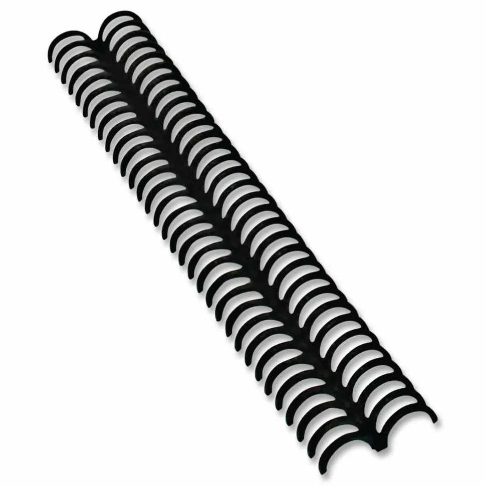 GBC ProClick Easy Edit Spines for 11 x 8.5 Documents, 32 Rings, 0.31" (45-Sheet) Capacity, Black, 100/Box