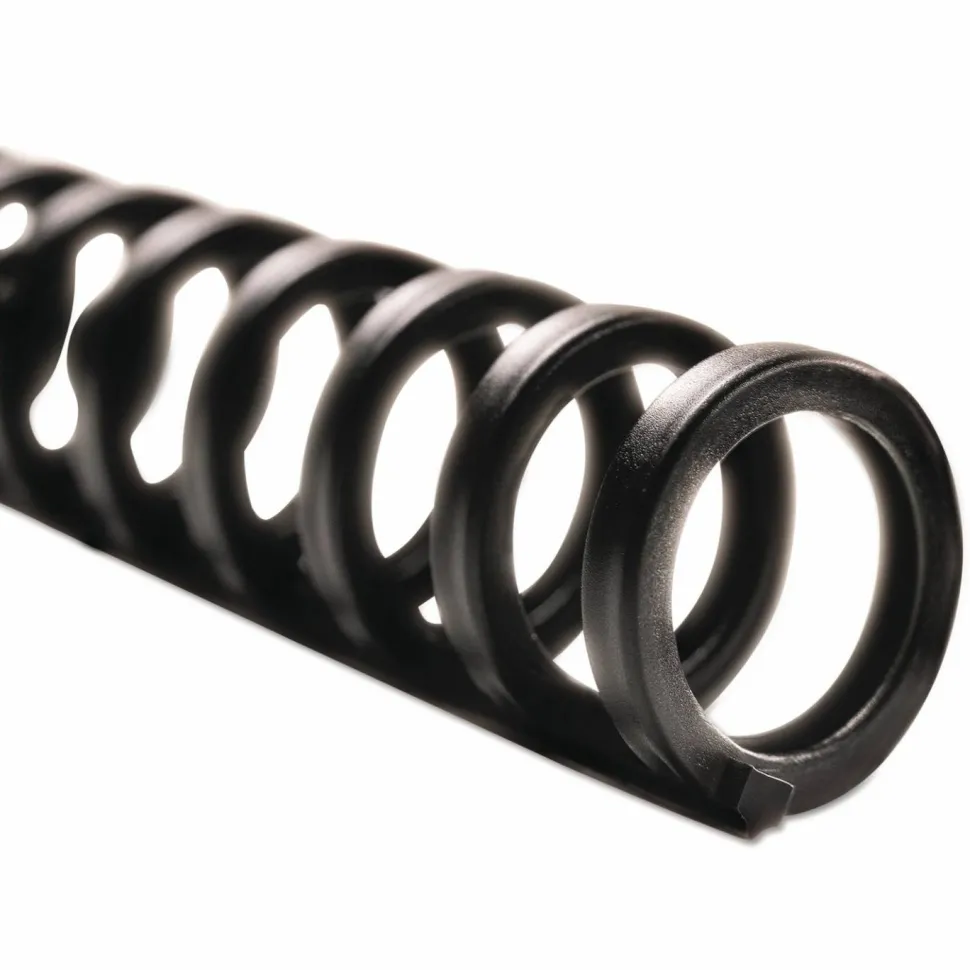 GBC ProClick Easy Edit Spines for 11 x 8.5 Documents, 32 Rings, 0.31" (45-Sheet) Capacity, Black, 100/Box