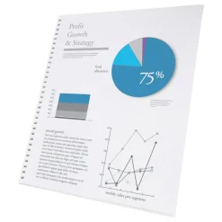 GBC ProClick Presentation Paper, 96 Bright, 32-Hole. 24 lb Bond Weight, 8.5 x 11, White, 250/Pack