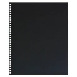 GBC ProClick 30% Recycled Prepunched Regency Covers, Black, Pack Of 25