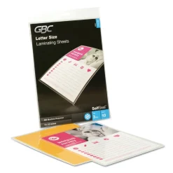 GBC SelfSeal Self-Adhesive Laminating Pouches and Single-Sided Sheets, 3 mil, 9