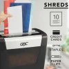 GBC ShredMaster PX10-06 Super Cross-Cut Paper Shredder - Non-continuous Shredder - Super Cross Cut - 10 Per Pass - - 1757405