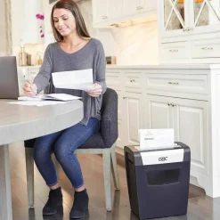 GBC ShredMaster PX10-06 Super Cross-Cut Paper Shredder - Non-continuous Shredder - Super Cross Cut - 10 Per Pass - - 1757405