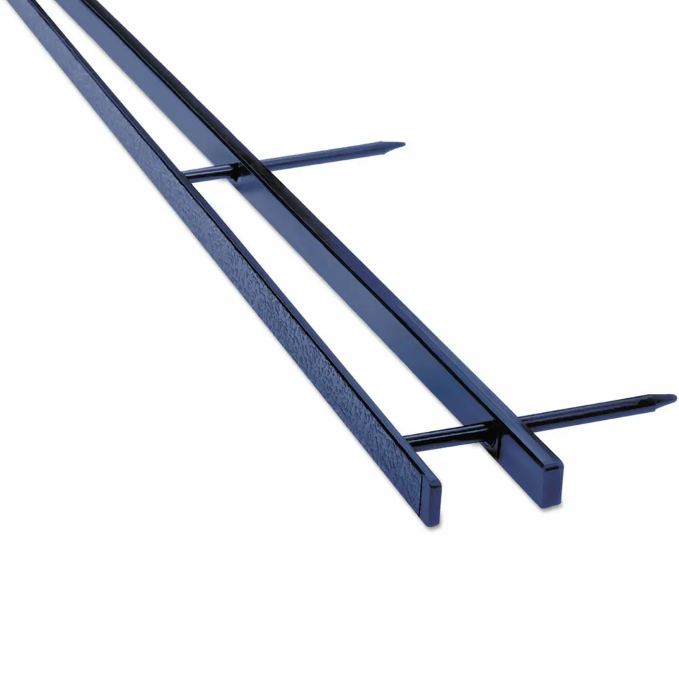 GBC VeloBind Reclosable Spines for 11 x 8.5 Documents, 4 Pins, 1.25" (200-Sheet) Capacity, Blue, 25/Pack