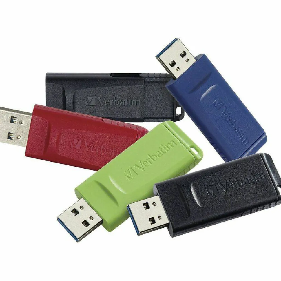 32GB Store 'n' Go USB Flash Drive - 5pk - Assorted