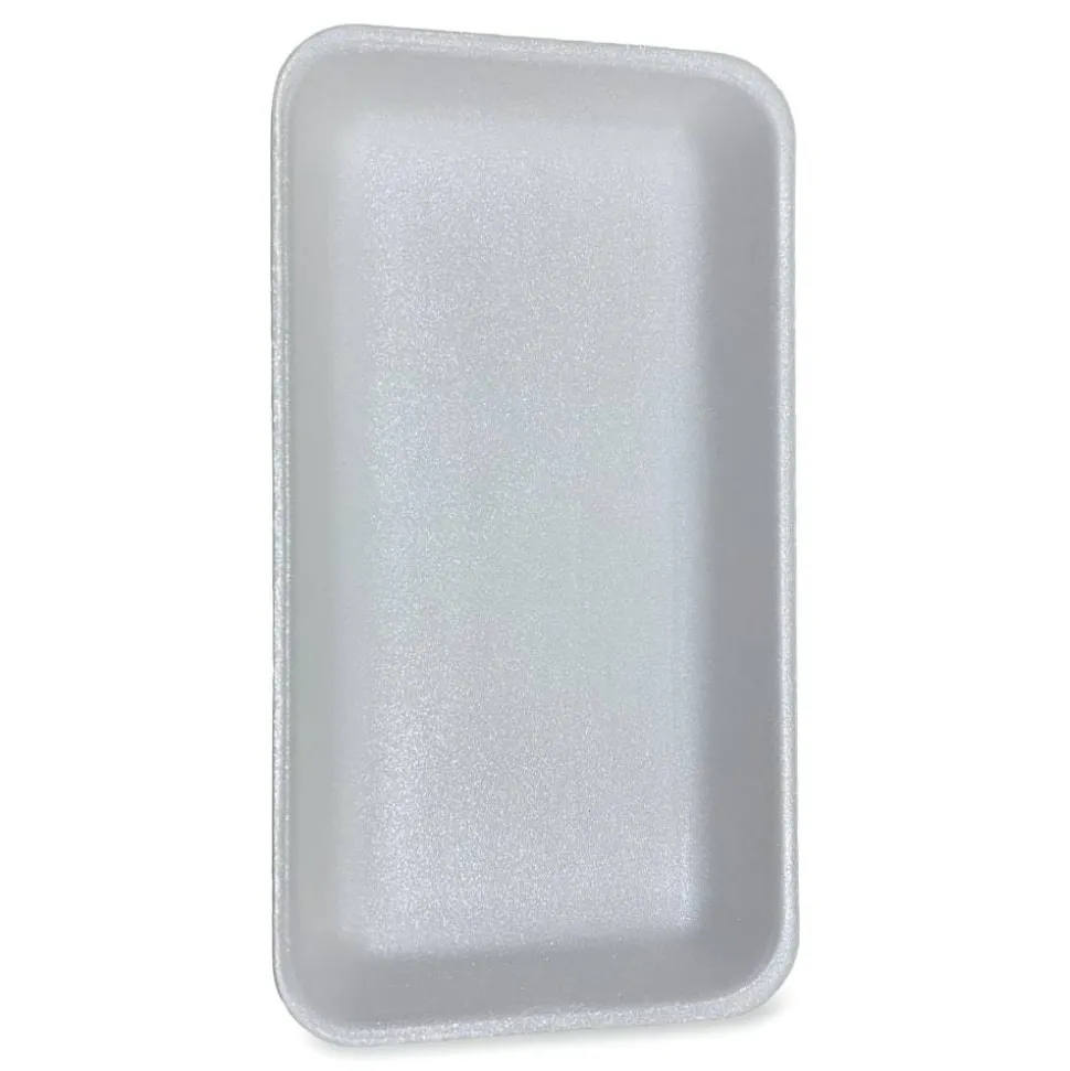 GEN Meat Trays, #15P, 1-3/8”H x 14-1/2”W x 7-15/16”D, White, Pack Of 200 Trays