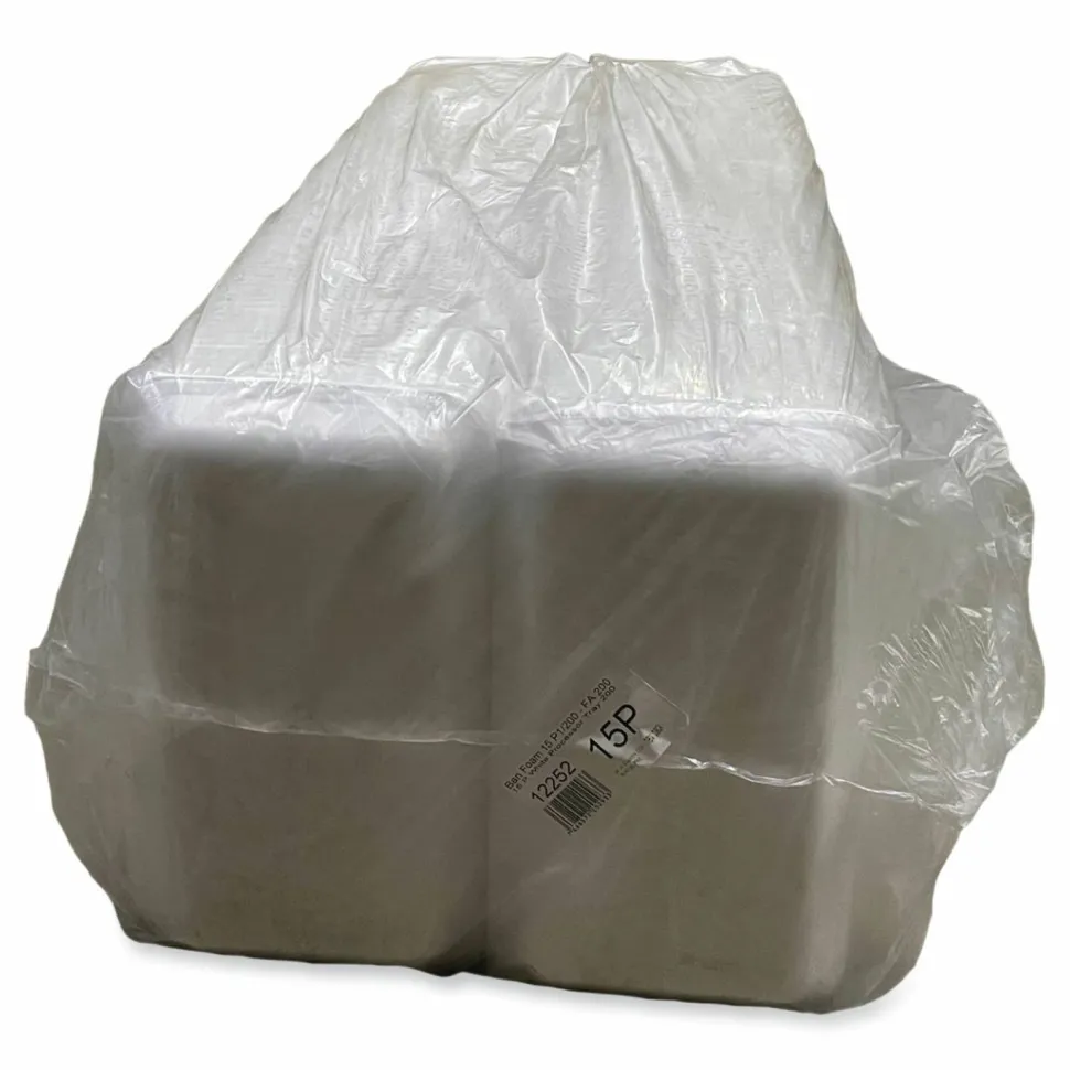 GEN Meat Trays, #15P, 1-3/8”H x 14-1/2”W x 7-15/16”D, White, Pack Of 200 Trays