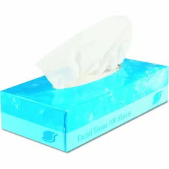 GEN Boxed Facial Tissue, 2-Ply, White, 100 Sheets/Box, 30 Boxes/Carton