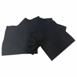 GEN Cocktail Napkins, 1-Ply, 9 x 9, Black, 4,000/Carton