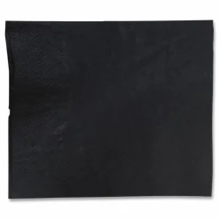 GEN Cocktail Napkins, 1-Ply, 9 x 9, Black, 4,000/Carton