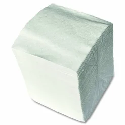 GEN Cocktail Napkins, 1-Ply, 9 x 9, White, 500/Pack, 8 Packs/Carton