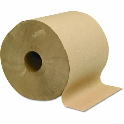 GEN Hardwound Roll Towels, 1-Ply, 8" x 800 ft, Brown, 6 Rolls/Carton
