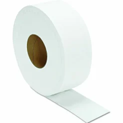 GEN JRT Jumbo Bath Tissue, Septic Safe, 2-Ply, 3.3" x 1,000 ft, White, 12 Rolls/Carton