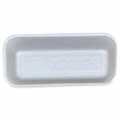 GEN Meat Trays, #1.5, 1-1/8”H x 8-7/16”W x 4”D, White, Pack Of 1,000 Trays