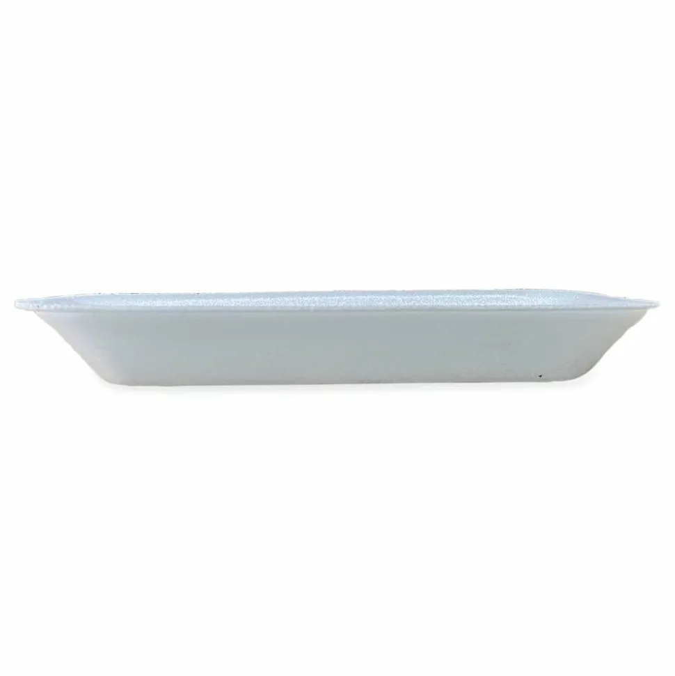 GEN Meat Trays, #1.5, 1-1/8”H x 8-7/16”W x 4”D, White, Pack Of 1,000 Trays
