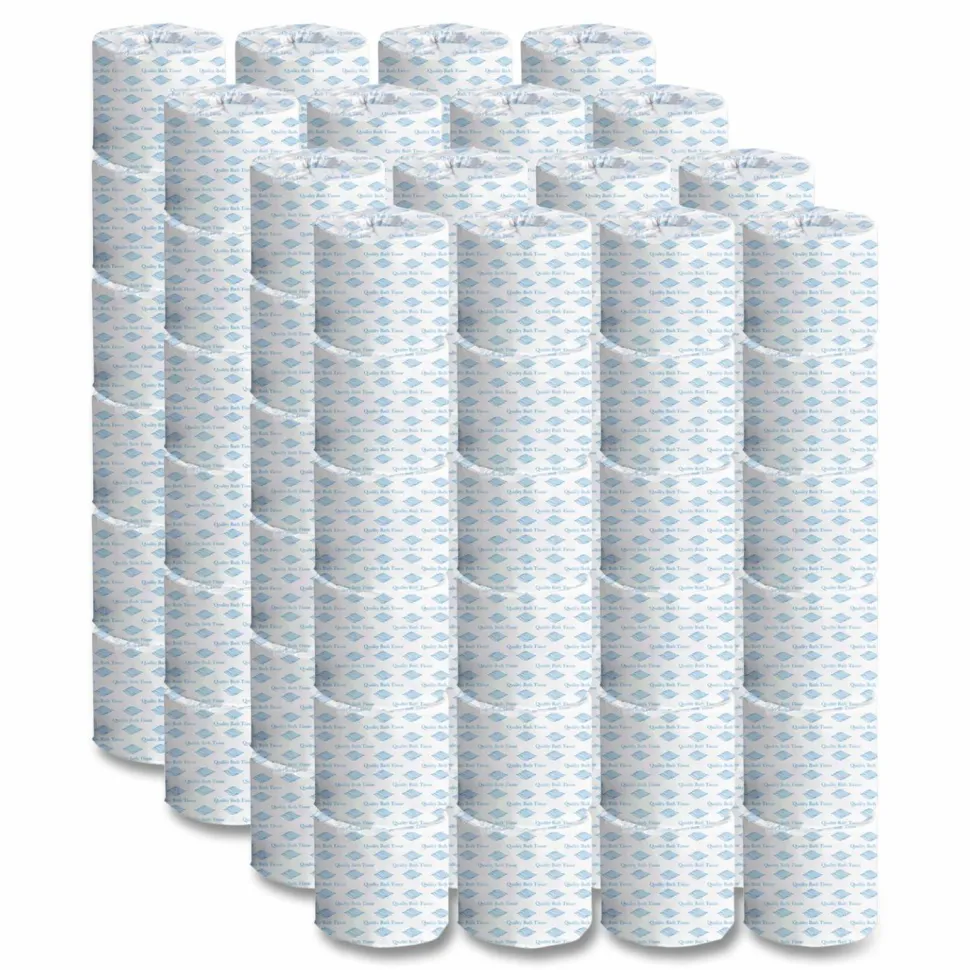 GEN Standard Bath Tissue, Individually Wrapped Rolls, Septic Safe, 1-Ply, White, 1,000 Sheets/Roll, 96 Rolls/Carton