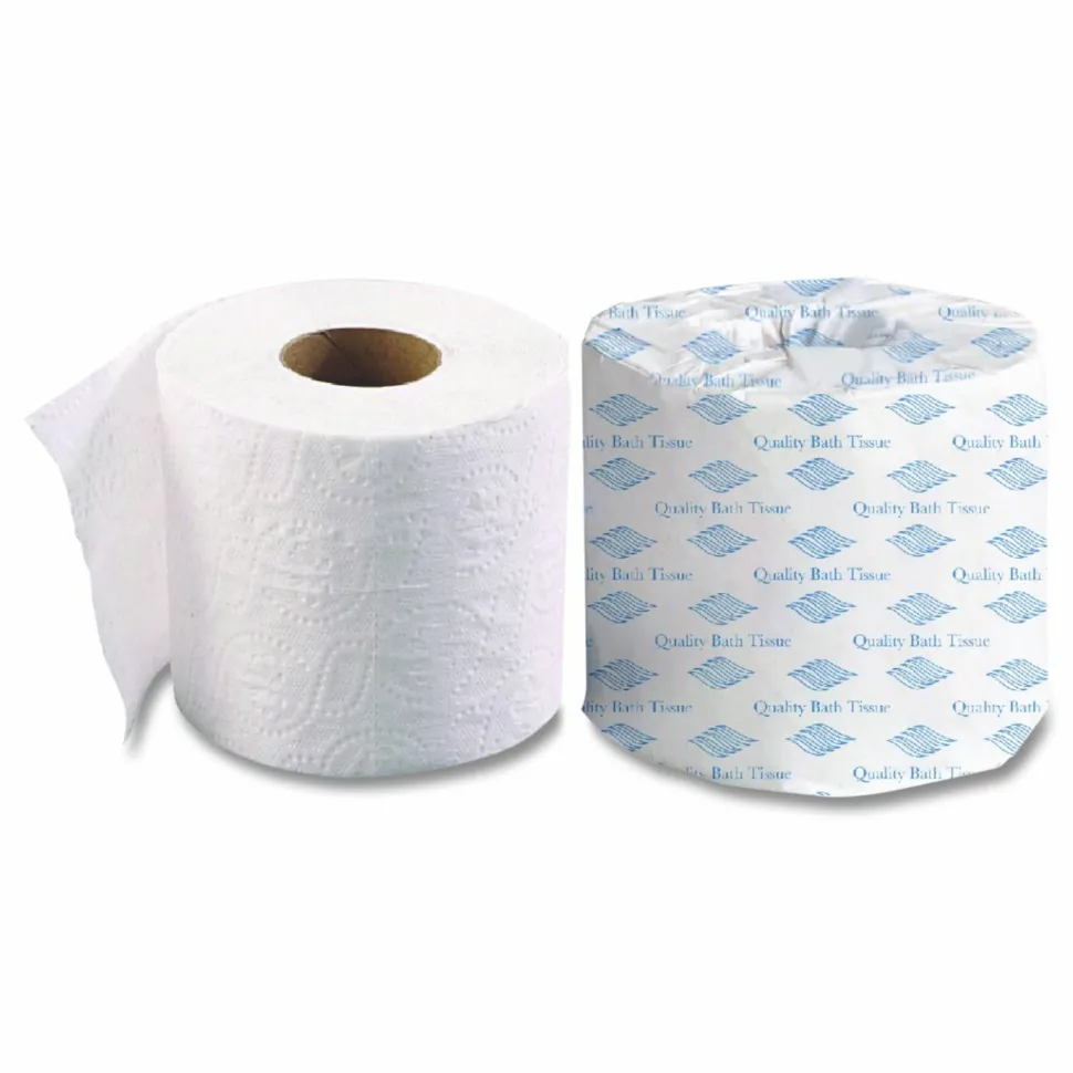 GEN Standard Bath Tissue, Individually Wrapped Rolls, Septic Safe, 1-Ply, White, 1,000 Sheets/Roll, 96 Rolls/Carton