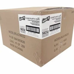 Genuine Joe 10 oz Clear Plastic Cups
