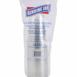 Genuine Joe 10 oz Clear Plastic Cups