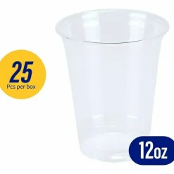 Genuine Joe 12 oz Clear Plastic Cups