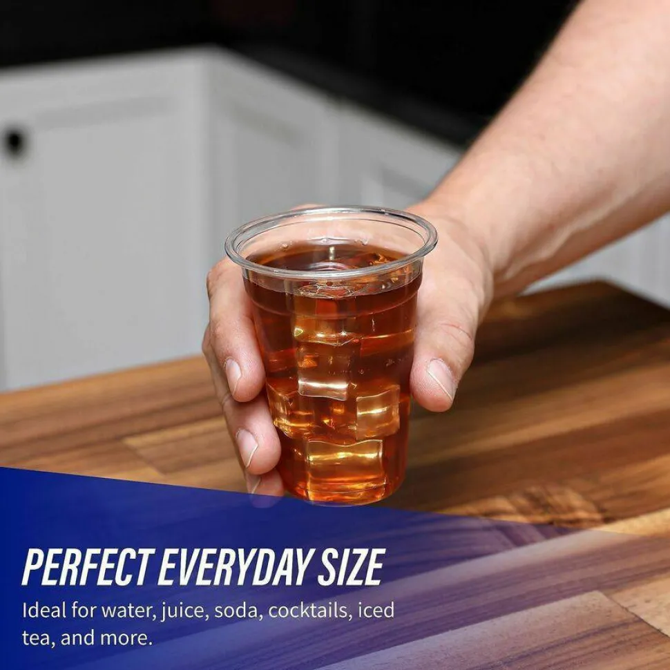 Genuine Joe 9 oz Clear Plastic Cups
