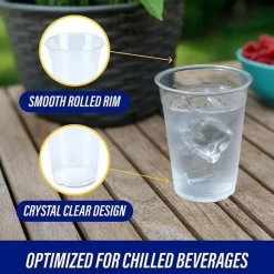 Genuine Joe 9 oz Clear Plastic Cups