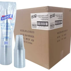 Genuine Joe 9 oz Clear Plastic Cups