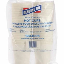 Genuine Joe 10 oz Disposable Hot Cups