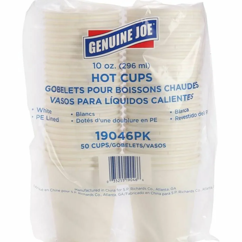 Genuine Joe 10 oz Disposable Hot Cups