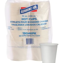 Genuine Joe 10 oz Disposable Hot Cups