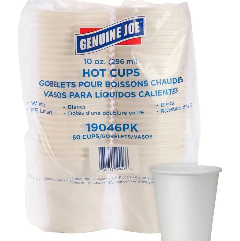 Genuine Joe 10 oz Disposable Hot Cups