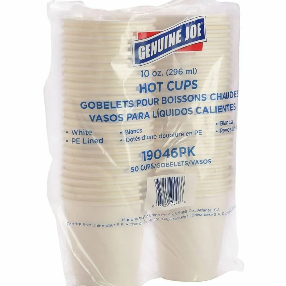 Genuine Joe 10 oz Disposable Hot Cups