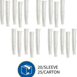 Genuine Joe 20 oz Foam Cups - 20 fl oz - White - Styrofoam - Hot Drink, Cold Drink - 500 / Carton
