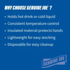 Genuine Joe 16 oz Hot/Cold Foam Cups