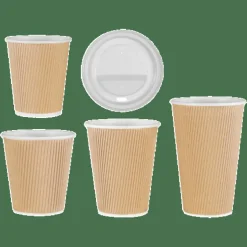 Genuine Joe 10 oz Rippled Hot Cups