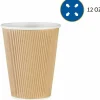 Genuine Joe 12 oz Rippled Hot Cups