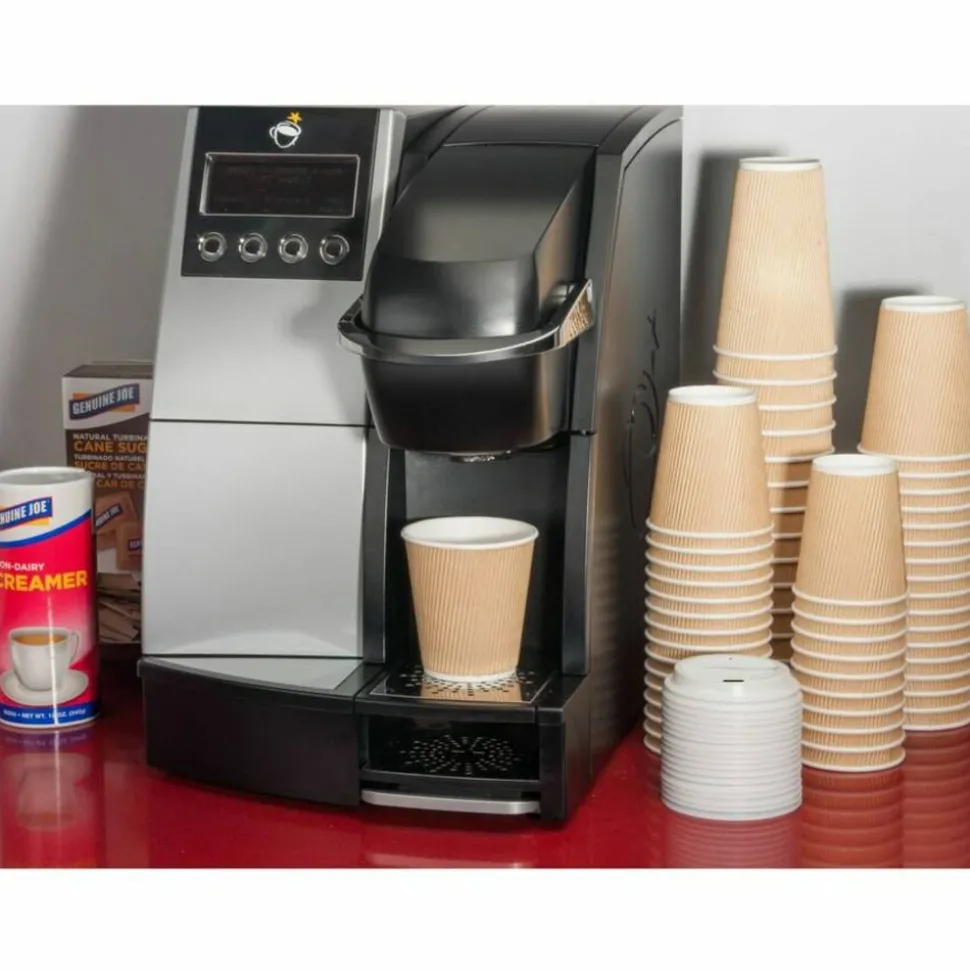 Genuine Joe 12 oz Rippled Hot Cups