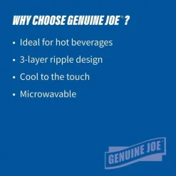 Genuine Joe 12 oz Rippled Hot Cups