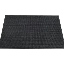 Genuine Joe 99% Recycled EcoGuard Eternity Indoor Floor Mat, 3'W x 5'L, Charcoal Gray