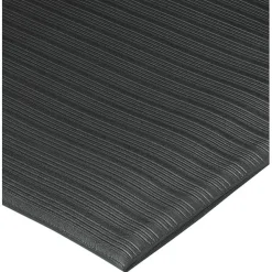 Genuine Joe Air Step Anti-Fatigue Mat, 3' x 5', Black