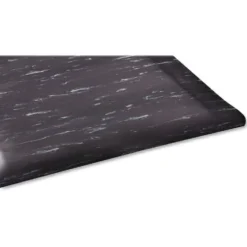 Genuine Joe Anti-Fatigue Mat, 3' x 5', Black Marble