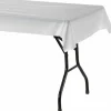 Genuine Joe Banquet-Size Plastic Table Cover, 40" x 300', White