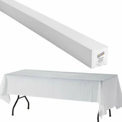 Genuine Joe Banquet-Size Plastic Table Cover, 40