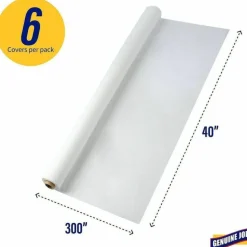 Genuine Joe Banquet-Size Plastic Table Cover, 40