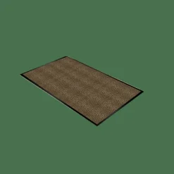 Genuine Joe Dual-Ribbed Indoor Floor Mat, 4' x 6', Chocolate