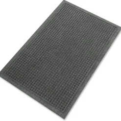 Genuine Joe EcoGuard Eternity Indoor Floor Mat, 2' x 3', Charcoal Gray