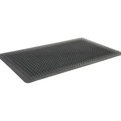 Genuine Joe Flex Step 50% Recycled Anti-Fatigue Mat, 3' x 5', Black