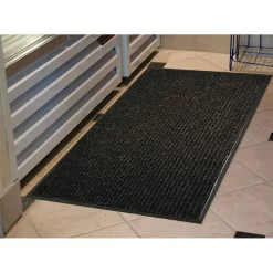Genuine Joe Golden Series Walk-Off Mat, 4' x 6', Charcoal